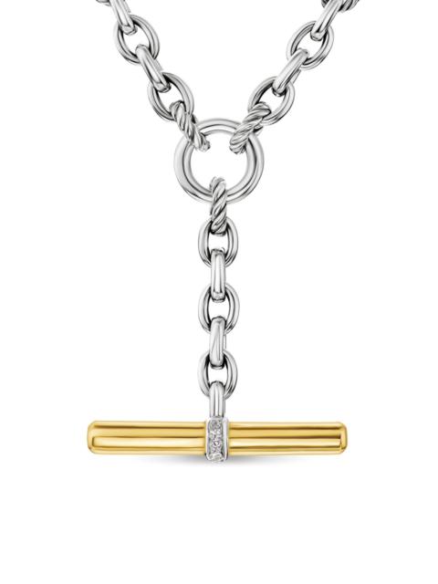 DAVID YURMAN Women's DY Mercer Petite Toggle Chain Necklace in Sterling Silver - Diamond
