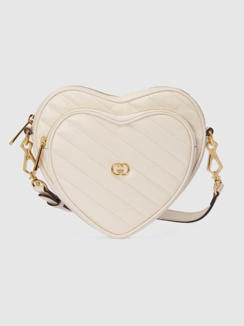 GUCCI Interlocking G mini heart shoulder bag