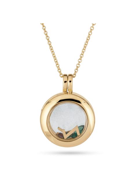 STONE AND STRAND Gold Memento Locket Necklace