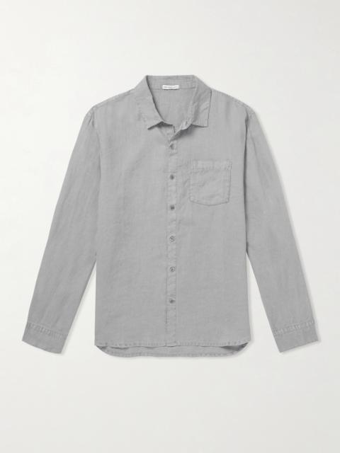 JAMES PERSE Garment-Dyed Linen Shirt