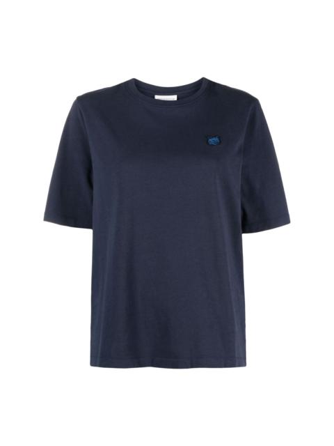 Maison Kitsuné logo-embroidered cotton T-shirt