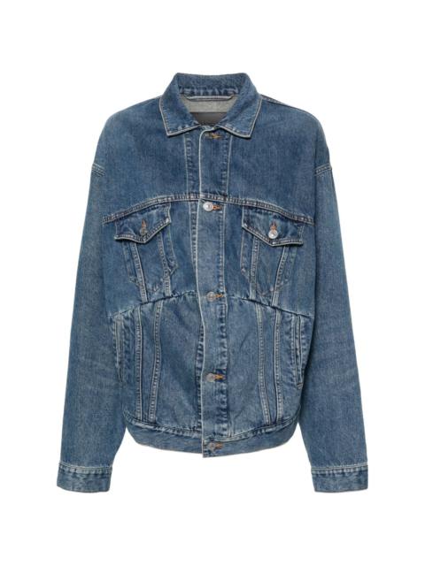 panelled denim jacket