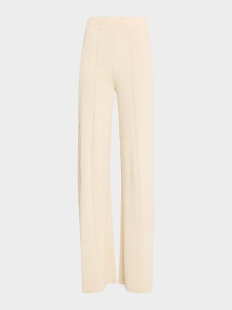 JOSEPH Straight-Leg Viscose Knit Trousers