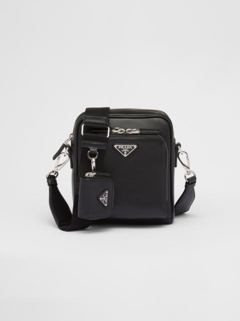 Prada Leather shoulder bag with pouch