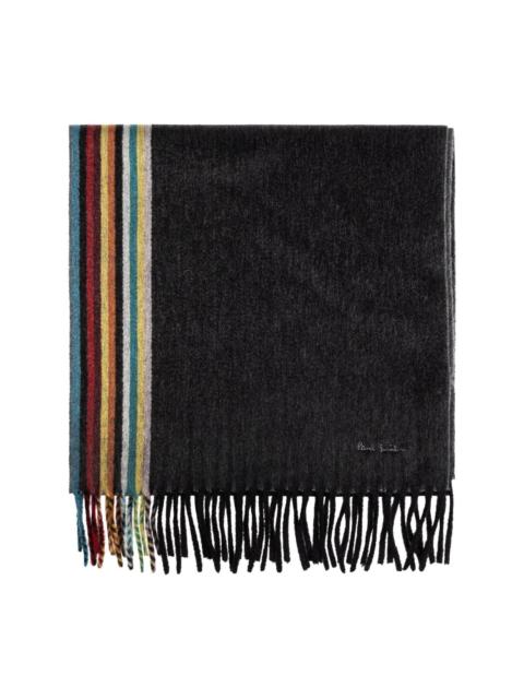Paul Smith Signature Stripe cashmere scarf