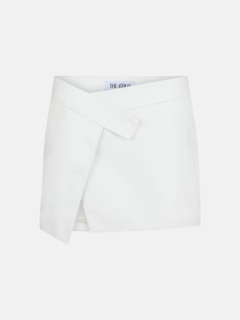 THE ATTICO ''CLOE'' WHITE MINI SKIRT