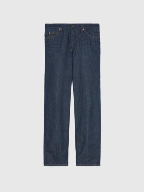 Eco washed organic denim pant