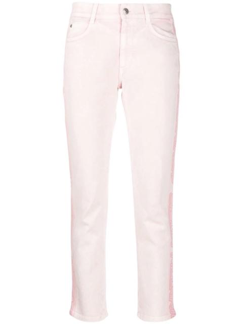 Stella McCartney logo tape slim jeans