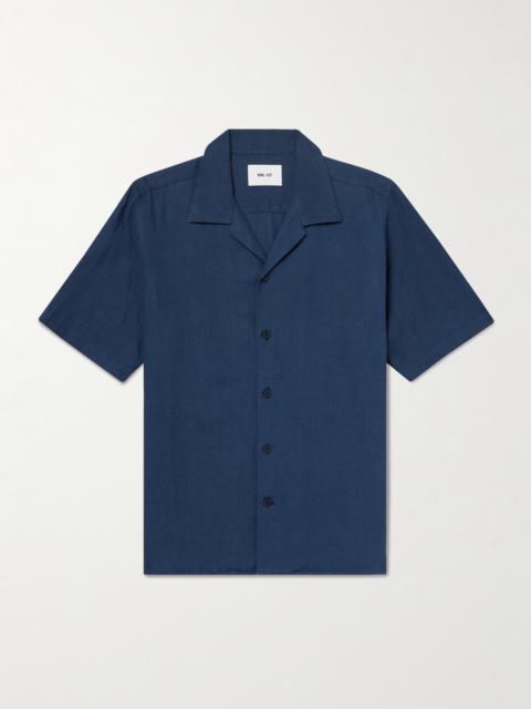 NN07 Julio 5708 Camp-Collar Linen Shirt