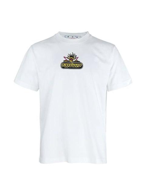 Off-White Off-White Logo Alphabet Printing Arrow Short Sleeve White OMAA027S22JER0130132