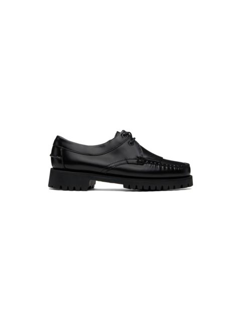 SEBAGO Black James Fringe Lug Loafers