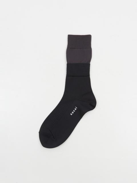 sacai Layered Socks - Black
