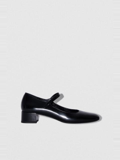 BY FAR GINNY BLACK SEMI PATENT LEATHER