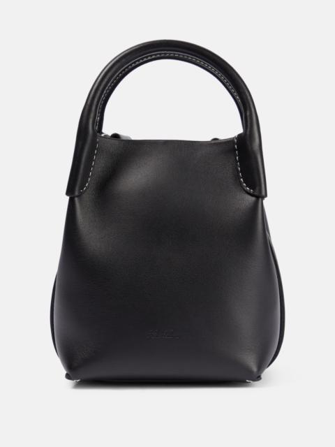 Loro Piana Bale Small leather bucket bag