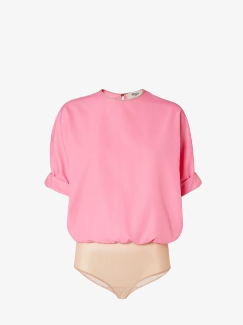 FENDI Bodysuit Pink technical viscose bodysuit