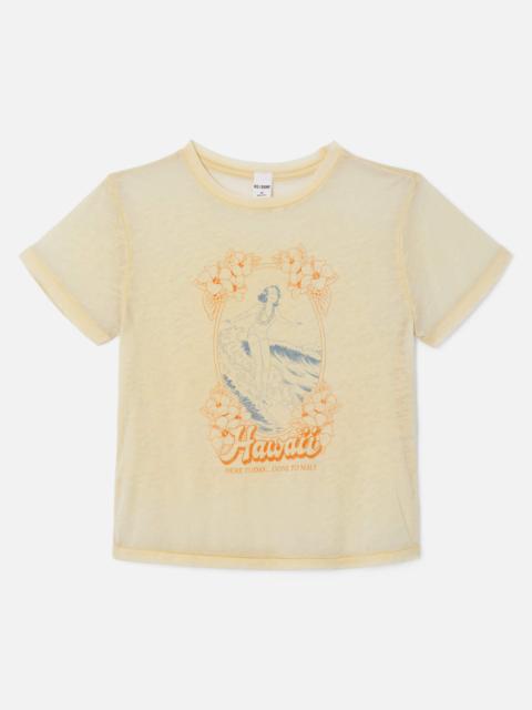 RE/DONE Classic "Hawaii" Tee - Shortbread