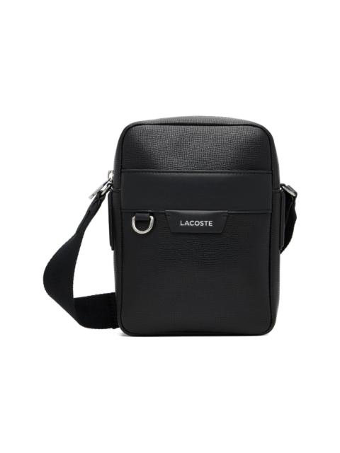 LACOSTE Black Ossian Leather Satchel