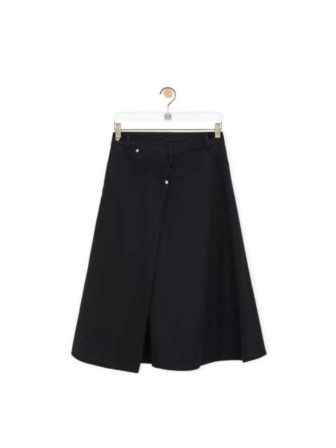 Loewe Deconstructed skirt in cotton