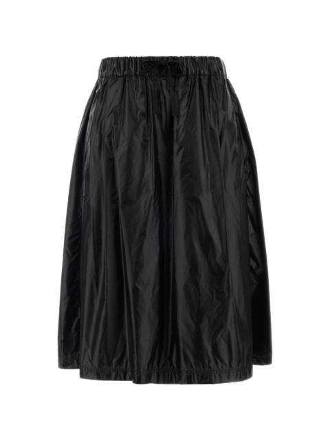 Herno elastic-waistband midi skirt