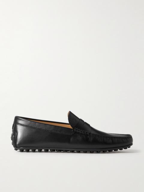 Tod's City Gommino Logo-Debossed Leather Driving Shoes