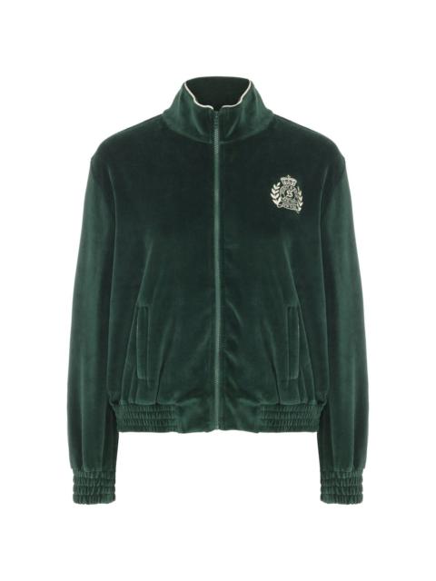 Crest velour track jacket