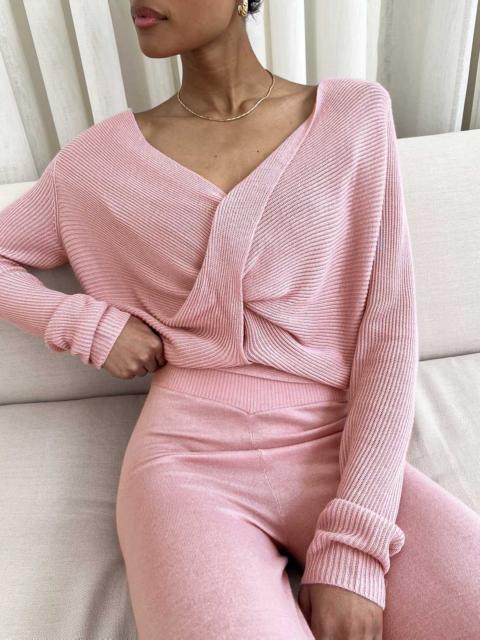 Splendid Loopknit LYR Surplice Sweater