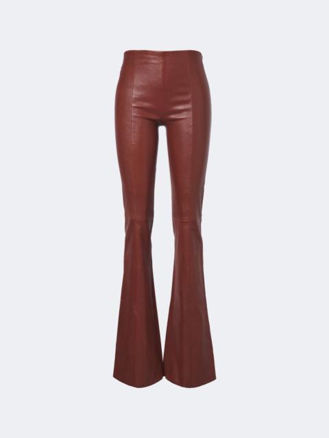 STOULS Gege leather flared pants