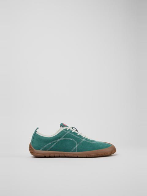 CAMPERLAB Green Nubuck Leather Sneakers for Women.