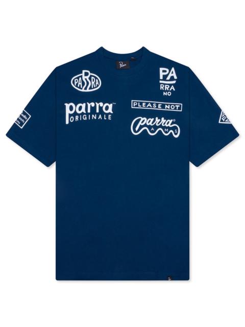 by Parra MEDIA TRAINING T-SHIRT - BLUE