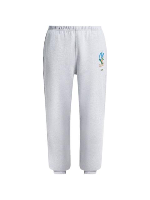 LACOSTE Iconic-print cotton track pants