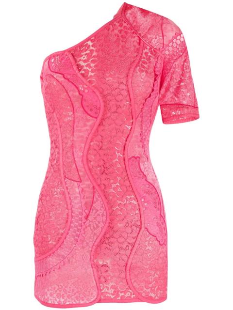 Stella McCartney one shoulder lace mini dress