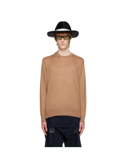 UNDERCOVER Beige Zip Sweater