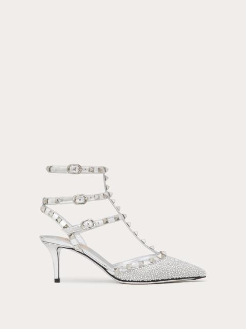 ROCKSTUD PUMP WITH CRYSTALS AND MICRO STUDS 65MM
