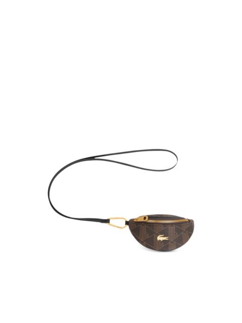 LACOSTE monogram-print logo-plaque coin purse