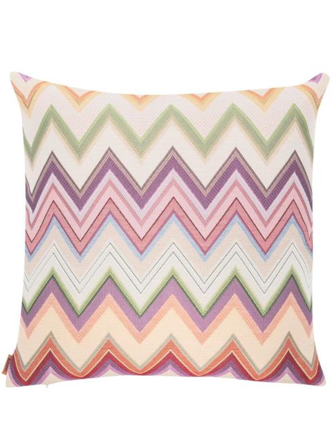 zigzag-pattern cushion