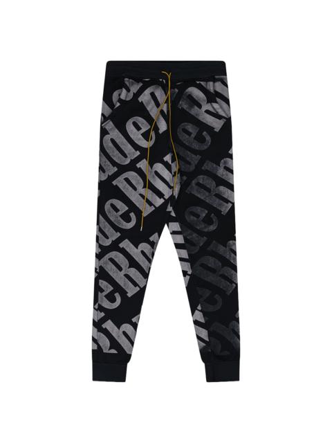 Rhude All Over Sweatpants "Black" RHDMBTM0244 BLK