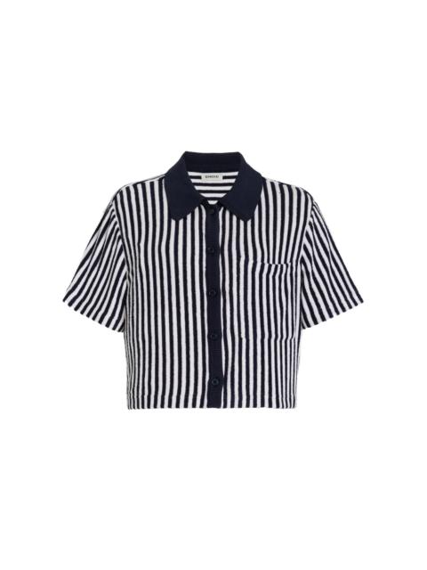 SIMKHAI Ireland Striped Terry Shirt stripe