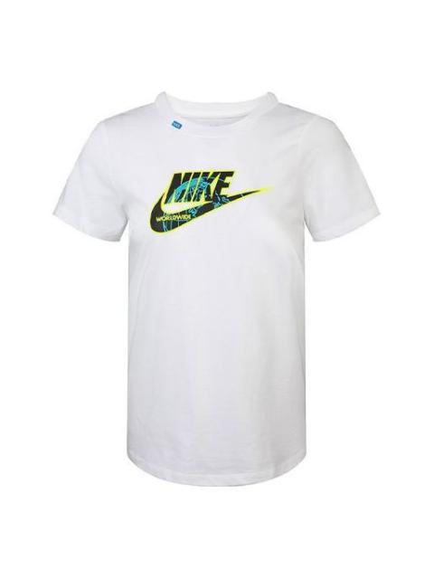 Nike Nike Sportswear Round Neck Casual Short Sleeve White CV9165-100
