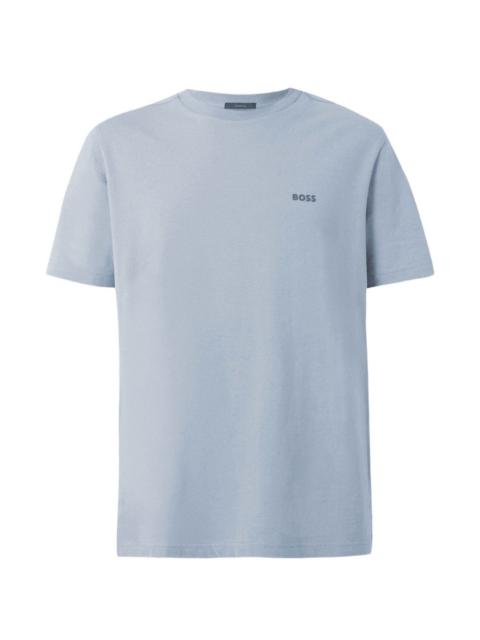 BOSS stretch-cotton T-shirt with logo detail
