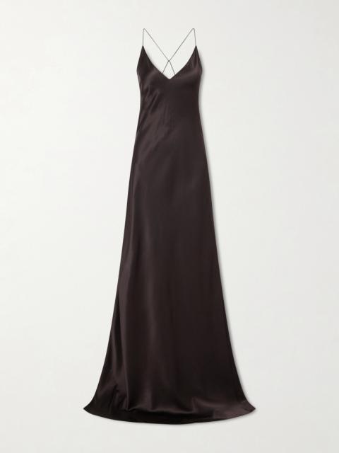 NILI LOTAN Ira Silk-charmeuse Gown