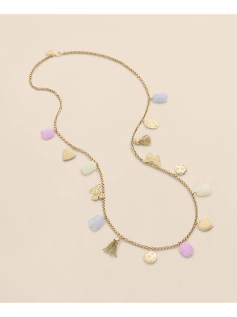 Brooks Brothers Gold-Tone Long Charm Necklace
