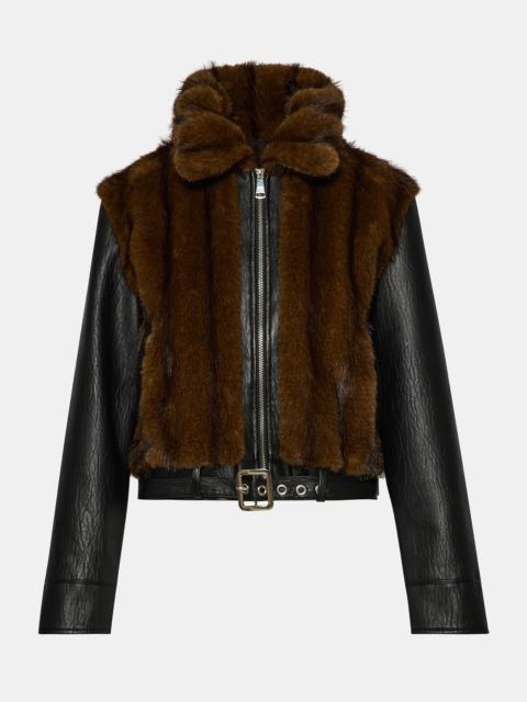 STEVE MADDEN RYLAND JACKET FUR PRINT