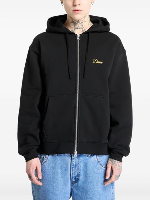 Dime logo-embroidered hoodie