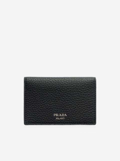 Prada leather card holder