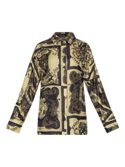 GANNI printed silk shirt
