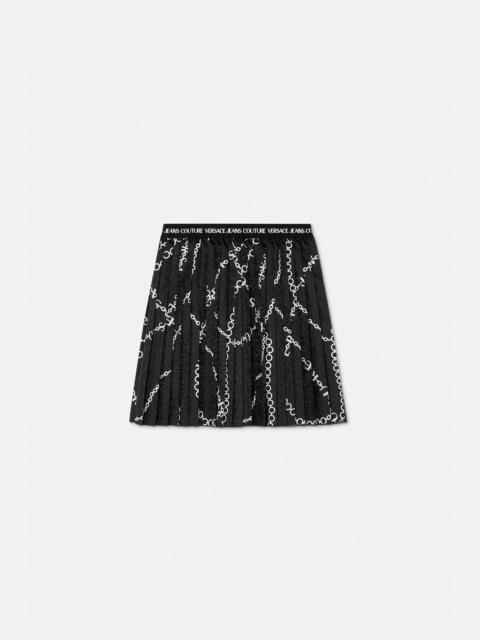 VERSACE JEANS COUTURE Necklace Pleated Mini Skirt