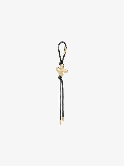 MICHAEL KORS Initial Gold-Tone and Speckled Cord Bag Charm
