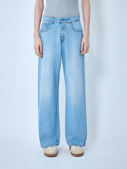 ERL Flared Wide-Leg Jeans