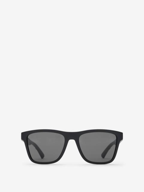 Burberry Textured Check Square Sunglasses