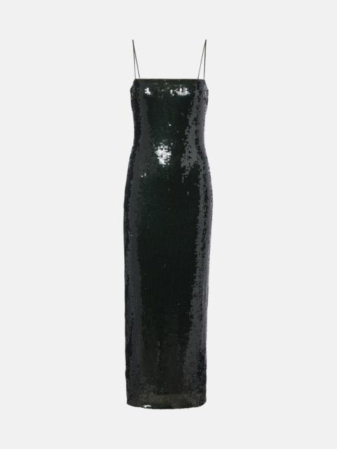 ROTATE Sequined maxi dress